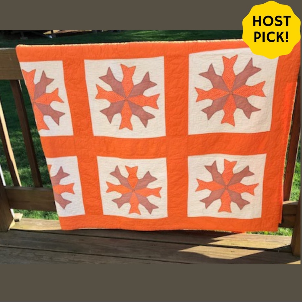 Vintage Handmade Quilt. Full/Queen Approx. 74” X 97”